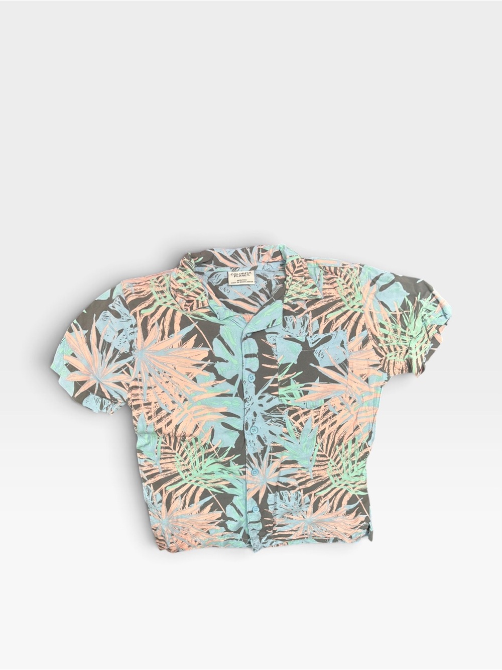 Colorful Planet Kids Tropical Button-Down Shirt - Medium